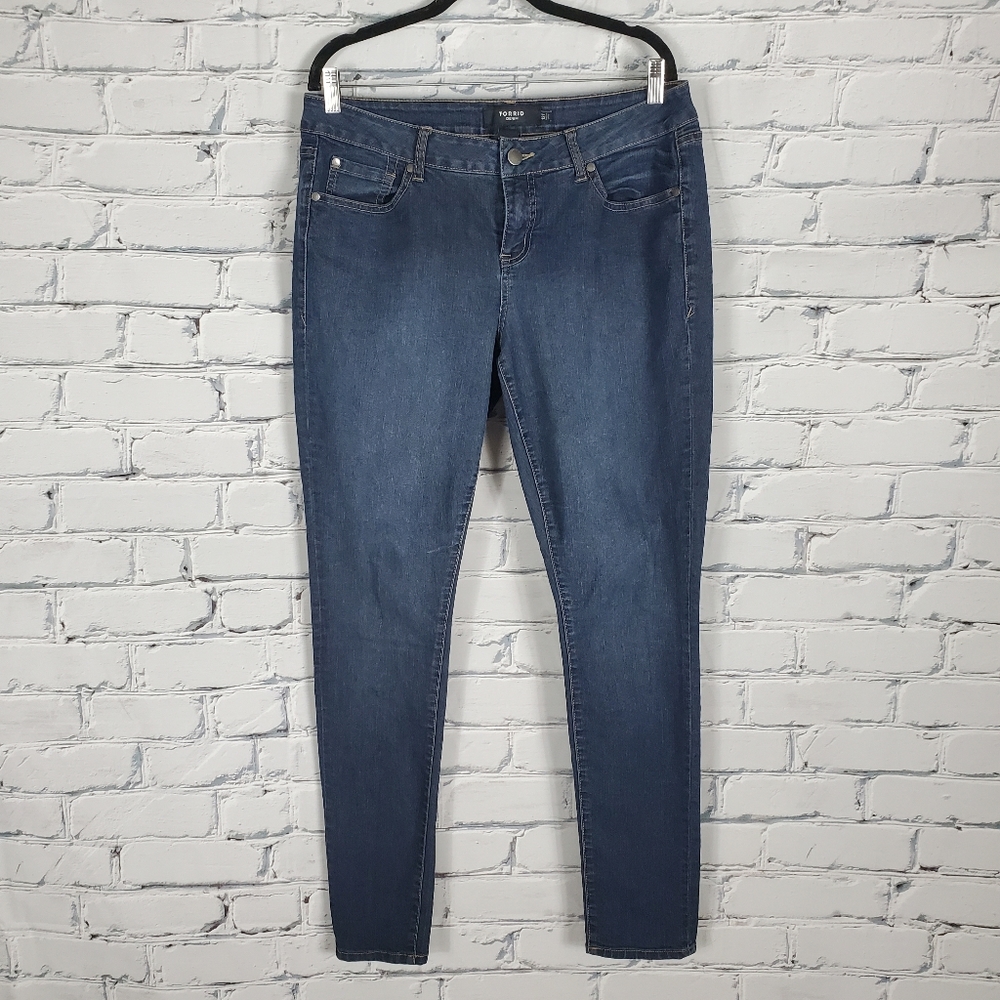 Torrid Blue Wash Skinny Jeans